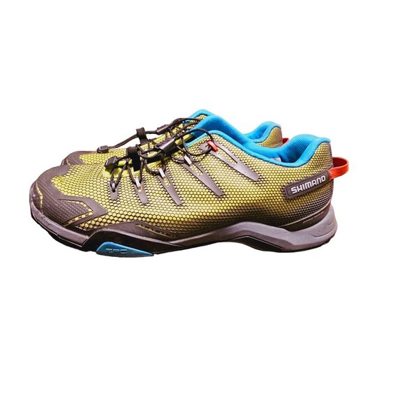 Shimano pedaling Olympics sneaker size 11 Green blue gray - Picture 2 of 11